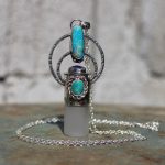 Ayelen Luxury Turquoise naja rollerball necklace 1