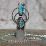 Ayelen Luxury Turquoise naja rollerball necklace 1