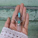Ayelen Luxury Turquoise naja rollerball necklace 2