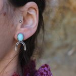 Ocean Larimar studs 6