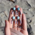 Ocean Larimar studs 7ž