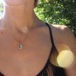 Tiny Moonstone & Moon delicate necklace 3