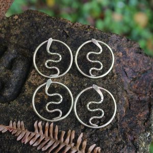 Goddess Snake studs hoops - Image 5