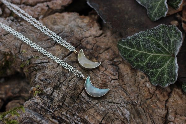 crystal moon necklace