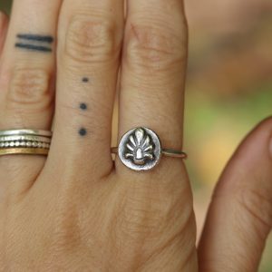 Rustic silver rings - Image 5