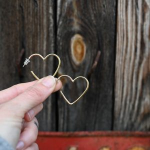 Heart open hoops - Image 5