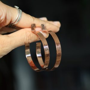 Frida velike bakar hoops - Slika 1