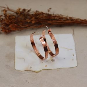 Frida velike bakar hoops - Slika 3